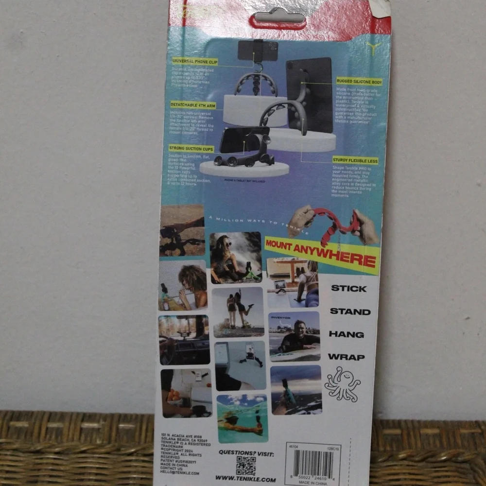 TenikleY Pro. Flexible Suction Mount. Holds 42 lbs.